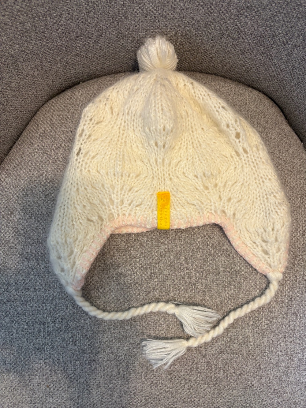 LULULEMON- vintage knit bonnet or earflap toque,